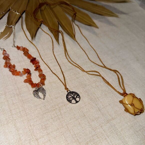 Bohemian layered necklace M496 - Picture 3 of 5